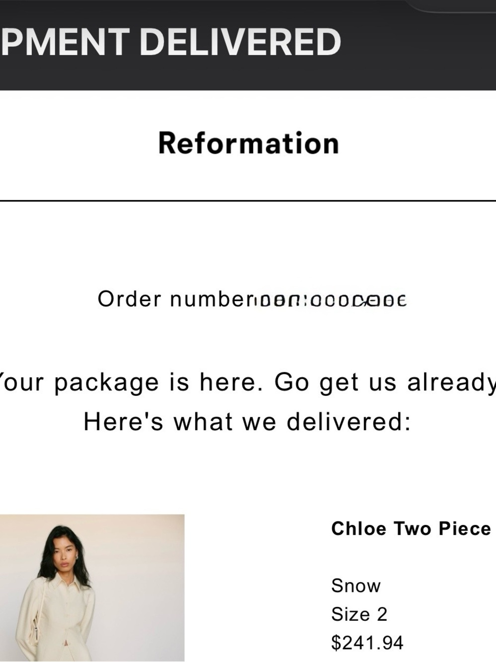 Reformation “Chole Two Piece” Buttoned Jacket & Mini Skirt - Picture 7 of 7